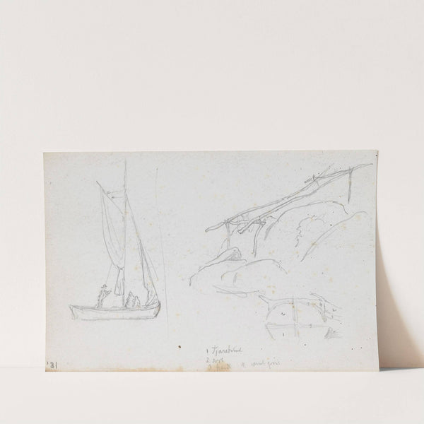 Seilbåt; rampe by Hans Gude