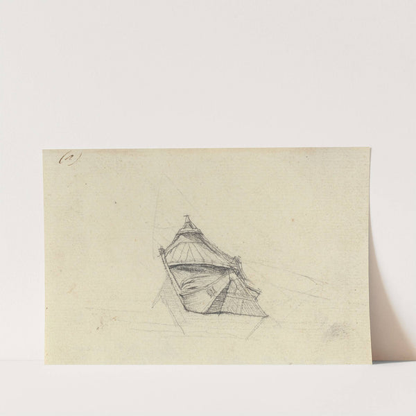 Seine Boat for ‘Le Pont-au-Change’ (probably c. 1854) by Charles Meryon