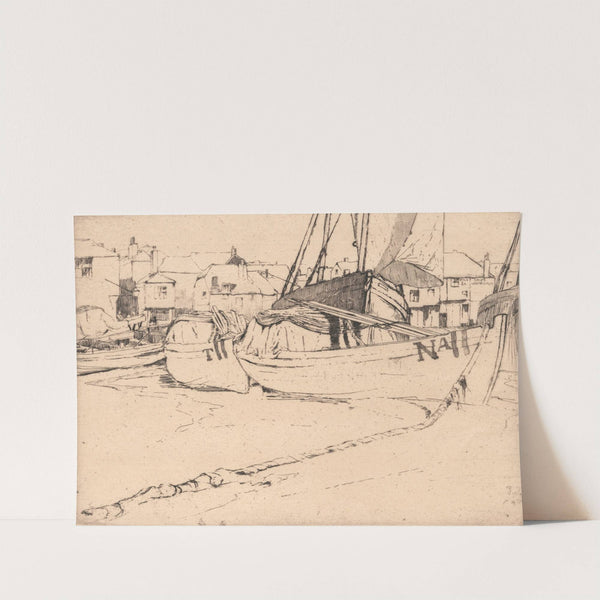 Seine Boats, St. Ives, Cornwall by Sir Frank Short