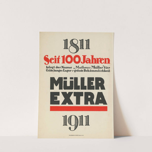 Seit 100 Jahren Müller Extra. 1811-1911 (1914) by Paul Scheurich