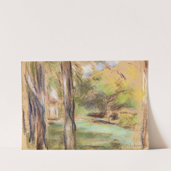 Seitlicher Blick in den Wannseegarten (1923) by Max Liebermann