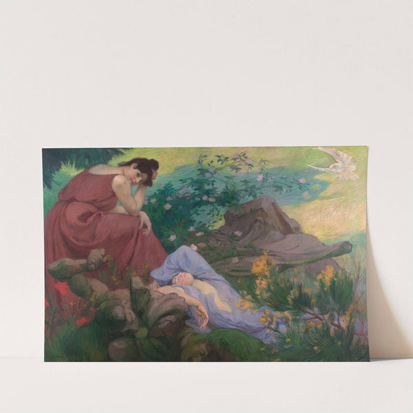 Séjour de paix et de joie; méditation by Victor Prouvé