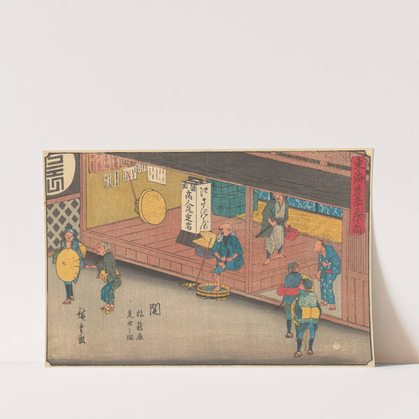 Seki (ca. 1841–1842) by Andō Hiroshige