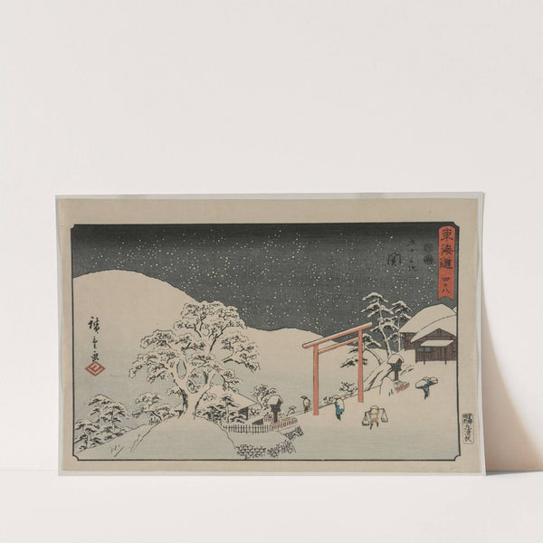 Seki, from the series The Fifty-Three Stations of the Tōkaidō (c. 1848-49) by Andō Hiroshige