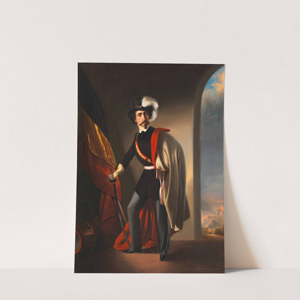 Selbstbildnis als Kommandant der Akademischen Legion (1849) by Josef Matthias Aigner