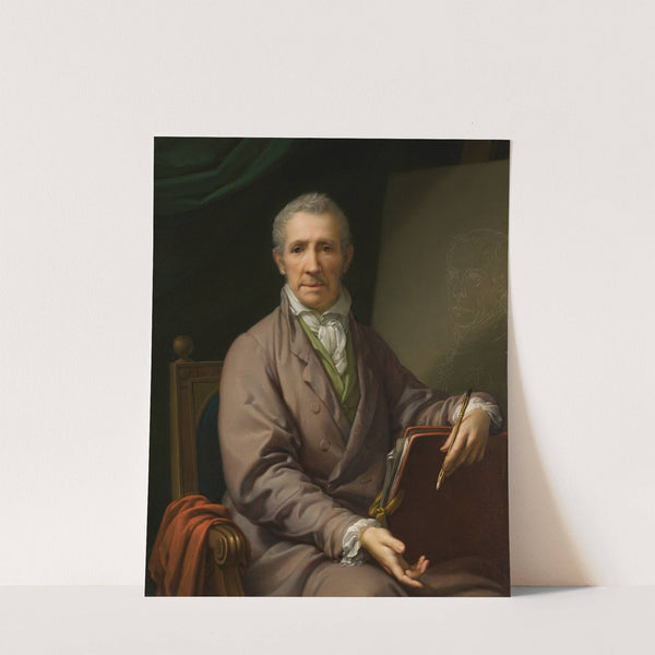 Selbstbildnis an der Staffelei (1828) by Johann Baptist von Lampi the Elder