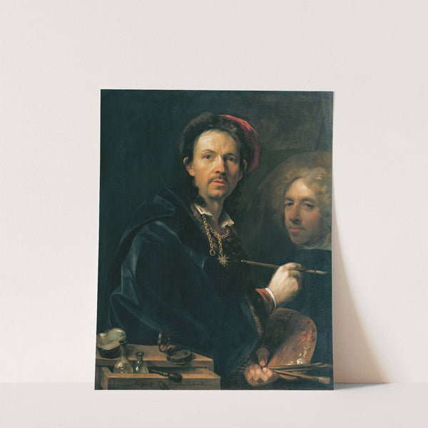 Selbstbildnis an der Staffelei by Johann Kupetzky