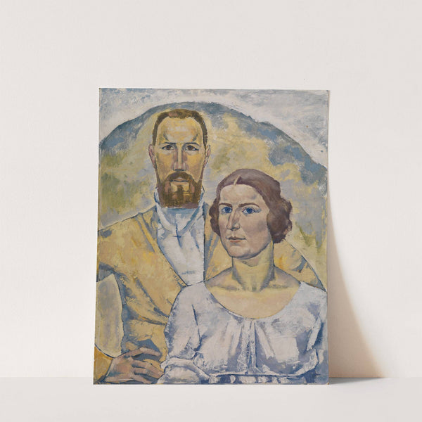 Selbstbildnis des Künstlers mit seiner Frau by August Babberger