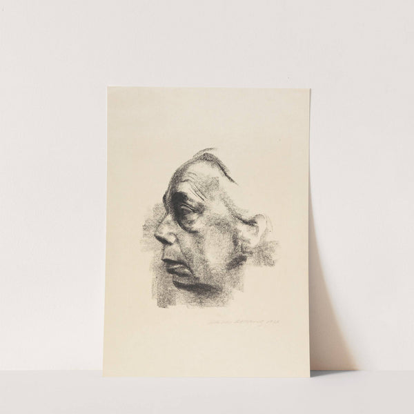 Selbstbildnis im Profil (1927) by Käthe Kollwitz