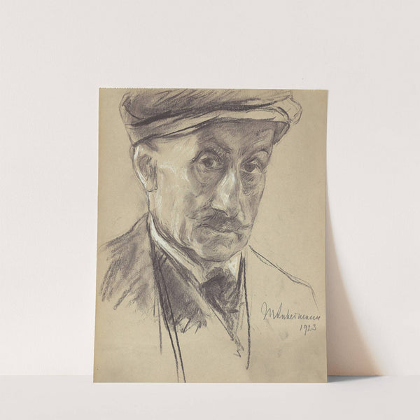 Selbstbildnis mit Schirmmütze (1923) by Max Liebermann