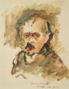 Selbstbildnis Mit Schnurrbart (Self-Portrait With Moustache) (1920)