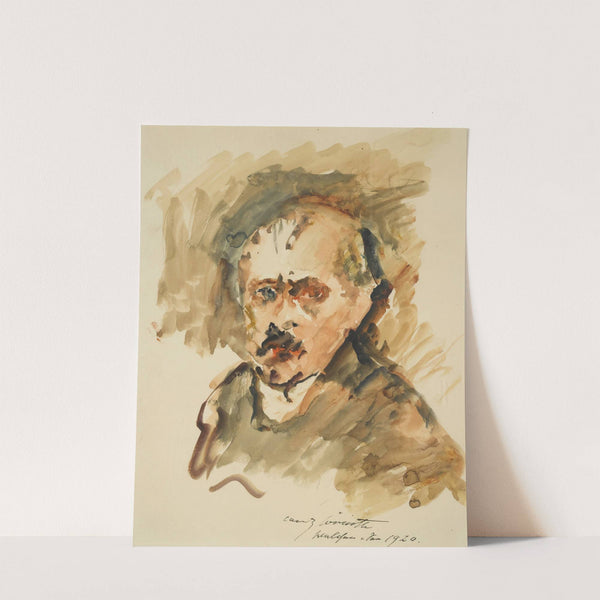 Selbstbildnis Mit Schnurrbart (Self-Portrait With Moustache) (1920) by Lovis Corinth