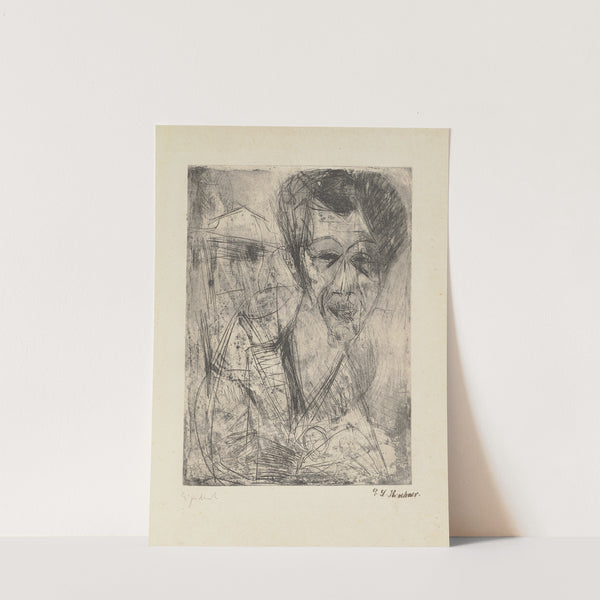 Selbstbildnis, zeichnend (1916) by Ernst Ludwig Kirchner