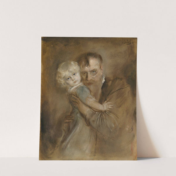 Selbstportrait mit Tochter Marion (1894) by Franz von Lenbach