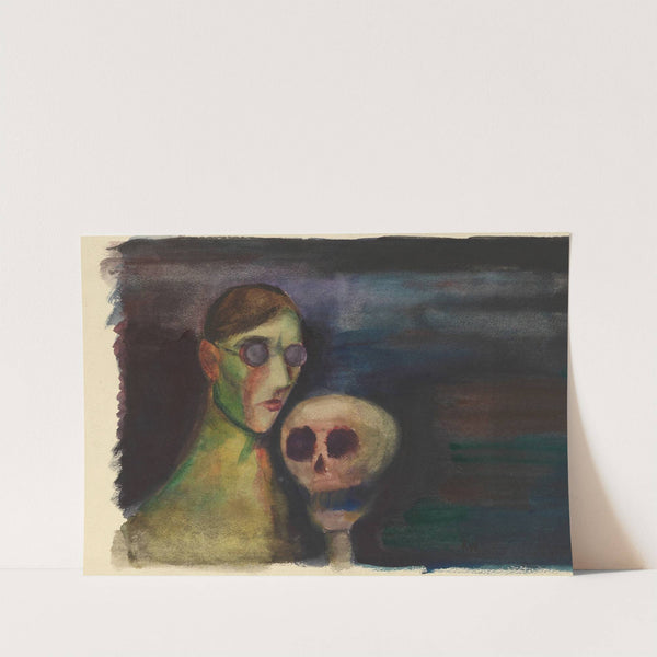 Selbstporträt mit dem Tod by Karl Wiener