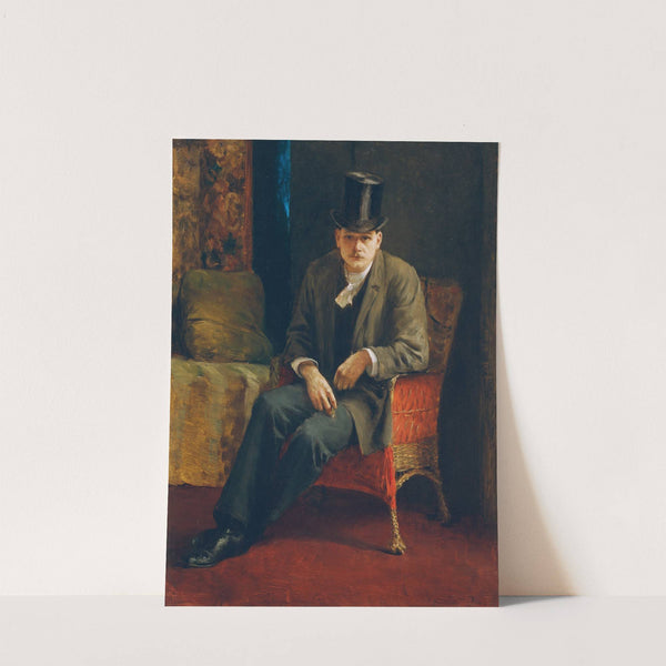 Selbstporträt Mit Zylinder by Josef Engelhart