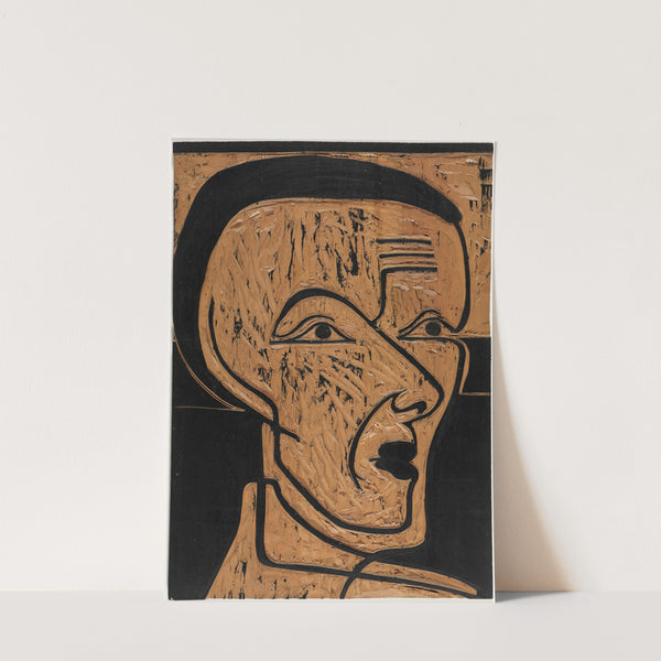 Selbstporträt, Zeichnungsstock (1932) by Ernst Ludwig Kirchner