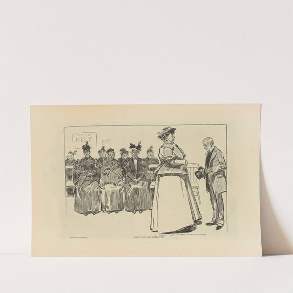 Selecting an employer (1893-1900) by Charles Dana Gibson