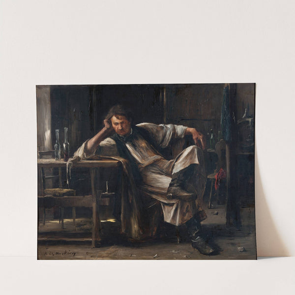 Self-contempt by Mihály Munkácsy