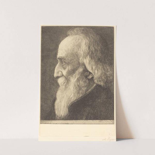 Self-Portrait, 13th plate (1906) by Alphonse Legros