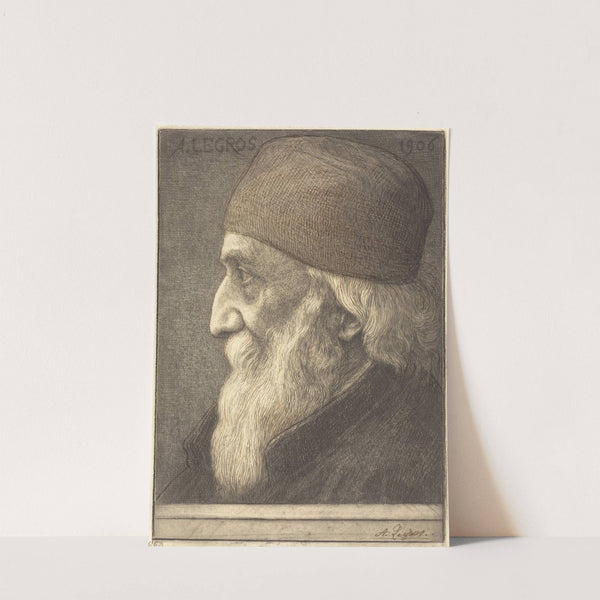 Self-Portrait, 13th plate (1906) by Alphonse Legros