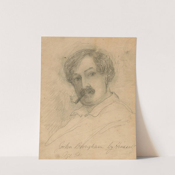Self portrait, age thirty by John Broughman