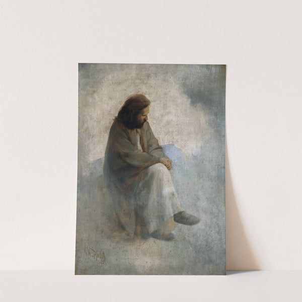 Self-portrait as Christ by Karl Wilhelm Diefenbach