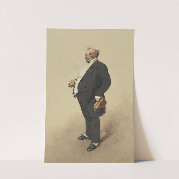 Self-Portrait as Monsieur Prudhomme by Henry Bonaventure Monnier