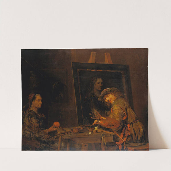 Self-Portrait as Zeuxis Portraying an Ugly Old Woman (1685) by Aert de Gelder