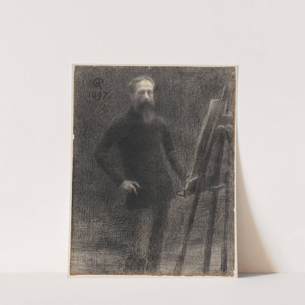 Self-Portrait at Easel by Hippolyte Petitjean