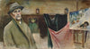 Self-portrait at the studio in Bystra (1914)