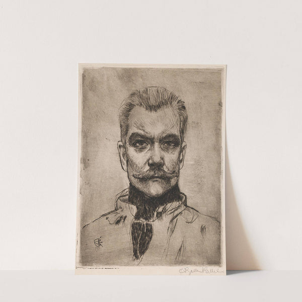 Self-portrait ’en face’ (1897) by Akseli Gallen-Kallela