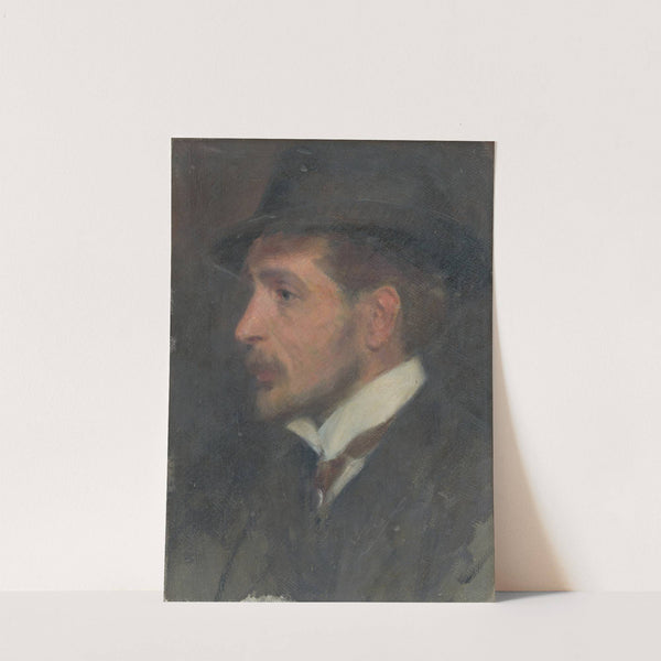 Self-Portrait from Profile in a Hat (1900) by Milan Thomka Mitrovský