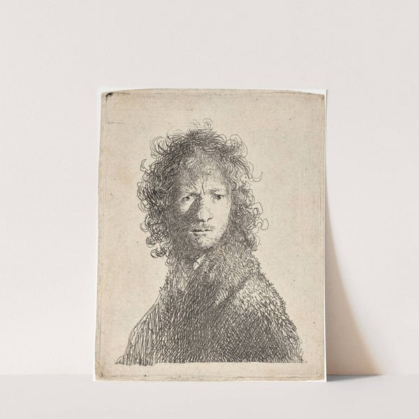 Self-Portrait, frowning: Bust by Rembrandt van Rijn