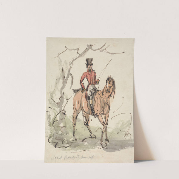 Self-Portrait, Hunting: in a Scarlet Coat and Tall Hat by Sir Francis Grant