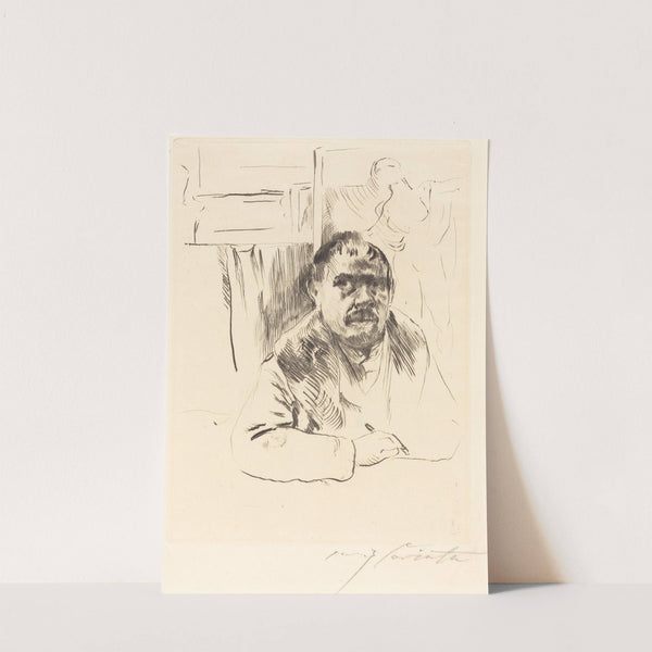 Self-Portrait in a Fur Coat (Selbstbildnis im Pelz) (1913) by Lovis Corinth