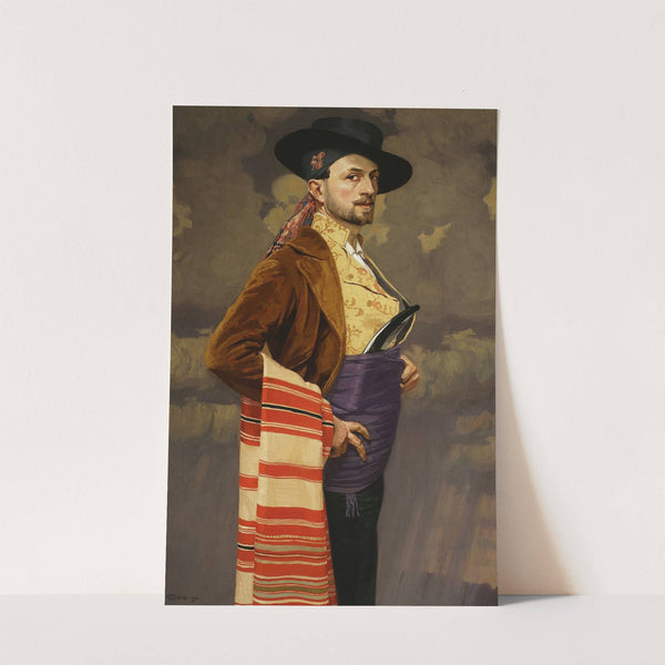 Self-portrait in a Spanish costume by Edward Okuń