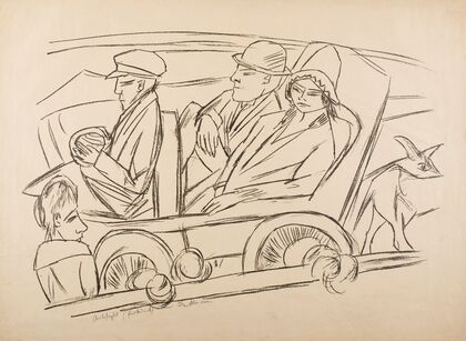 Self-Portrait in Car (1923)