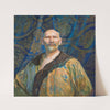 Self-portrait in Chinese semi-official male longpao robe (1911) by Leon Wyczółkowski