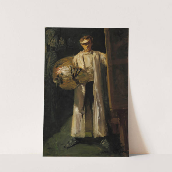 Self-Portrait In Electric Light by Oscar Parviainen