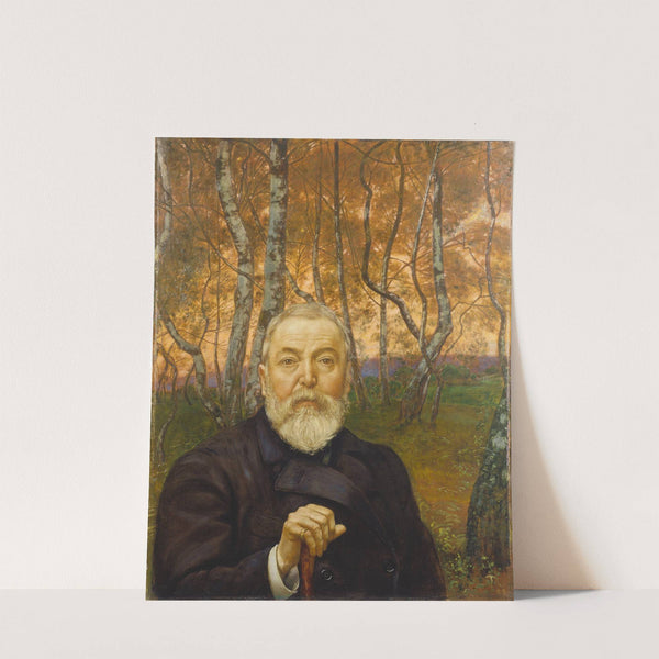 Self-Portrait in front of a Birch Forest (1899) by Hans Thoma