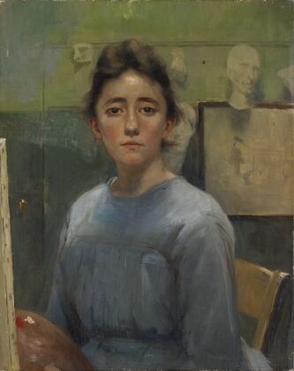 Self-Portrait in front of the Easel