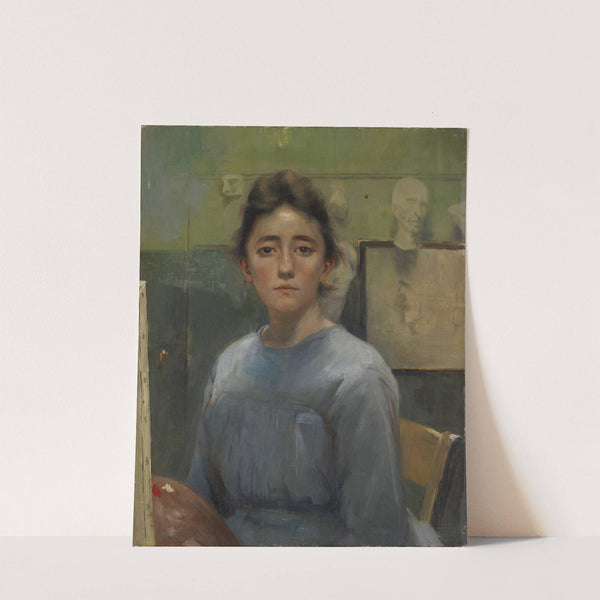 Self-Portrait in front of the Easel by Augusta Roszmann