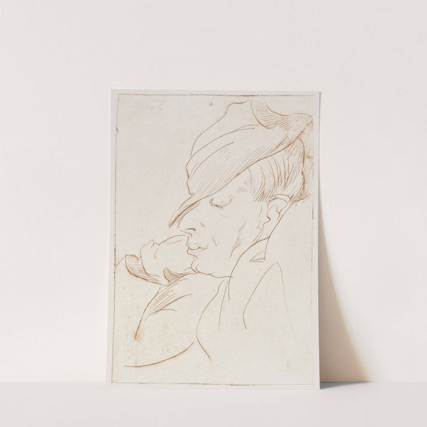Self-portrait in Profile (1922 - 1925) by Rudolf Grossmann