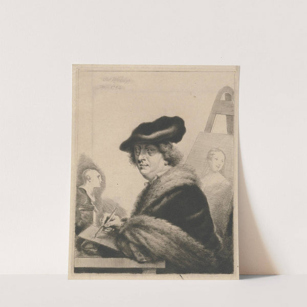 Self-portrait in Soft Cap, as an Etcher by Thomas Worlidge