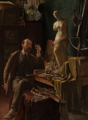 Self Portrait in Studio