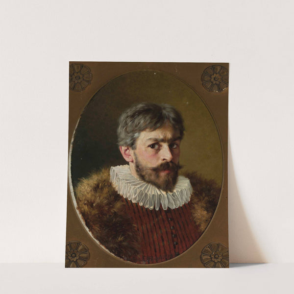 Self-portrait in the 17th-century costume by Edmund Perle