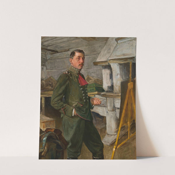 Self-Portrait in the Trenches (1918) by Stanisław Janowski