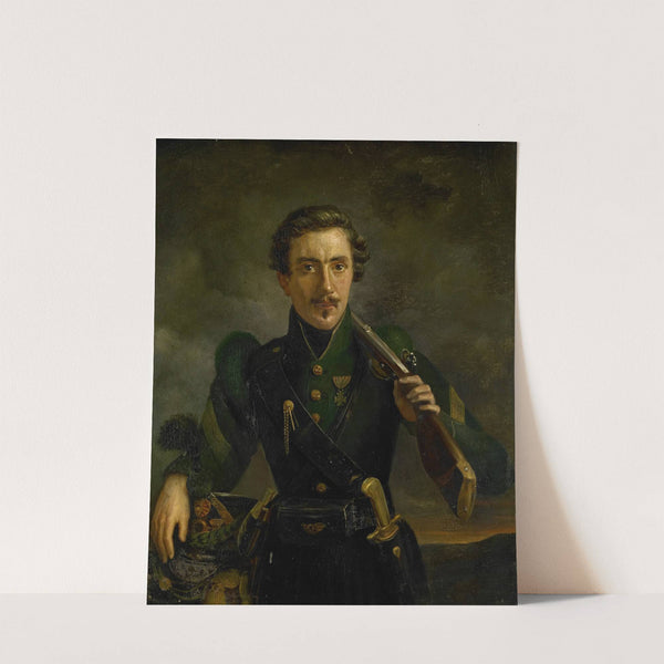 Self Portrait in the Uniform of the Rifles by Willem Jodocus Mattheus Engelberts