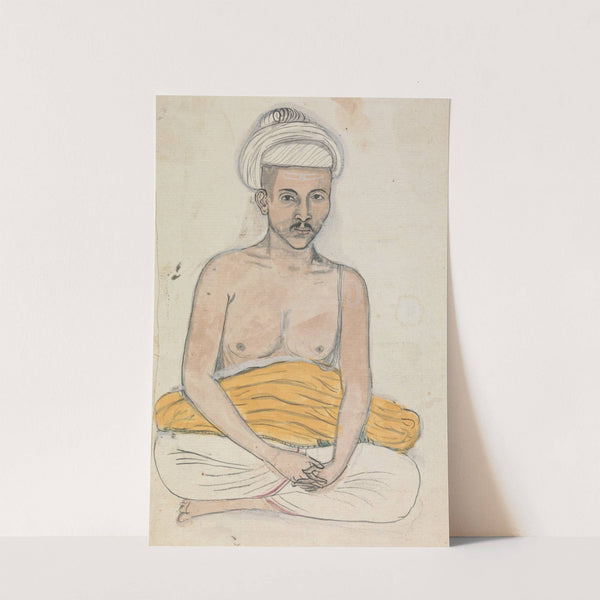 Self-portrait of Gangaram as a Devotee by Gangaram Chintaman Tambat
